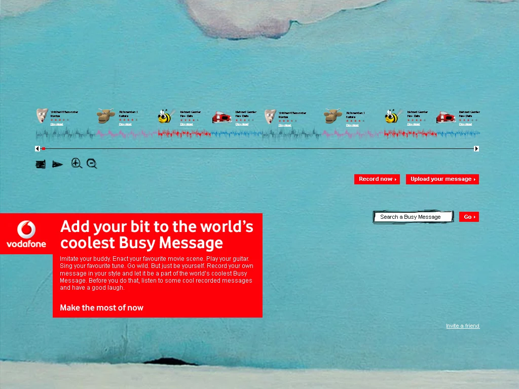 Busy Message timeline