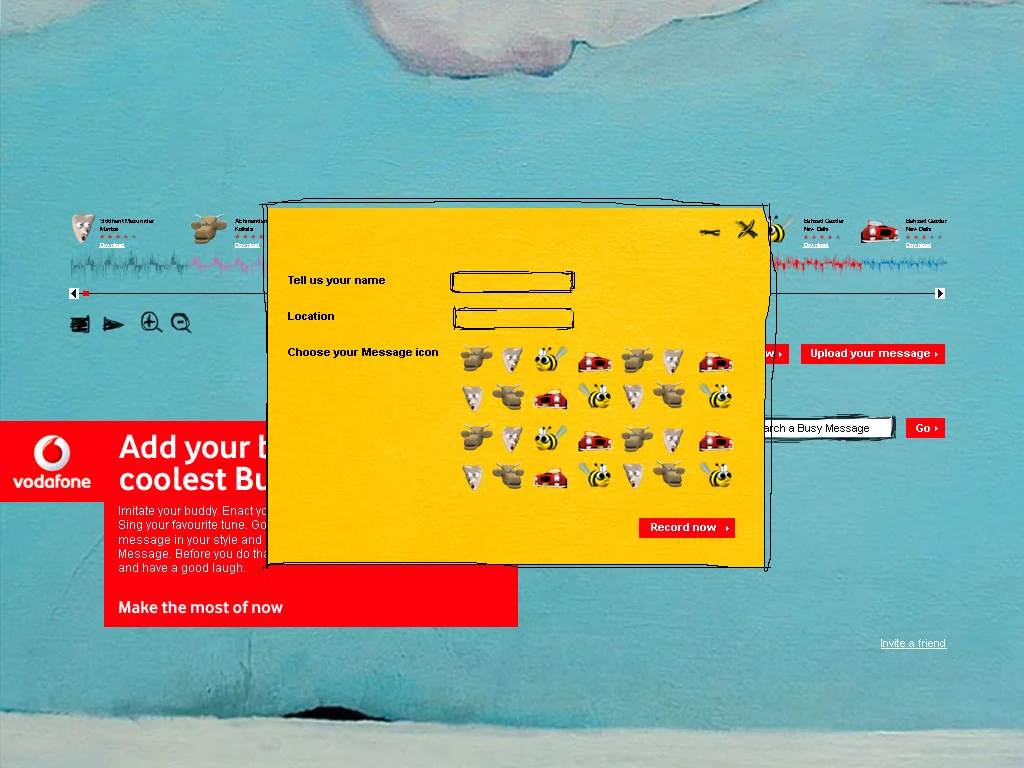 Name and icon selection