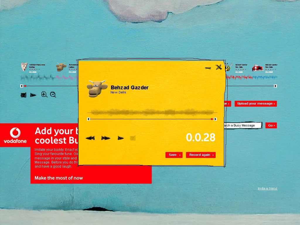 Message audio player