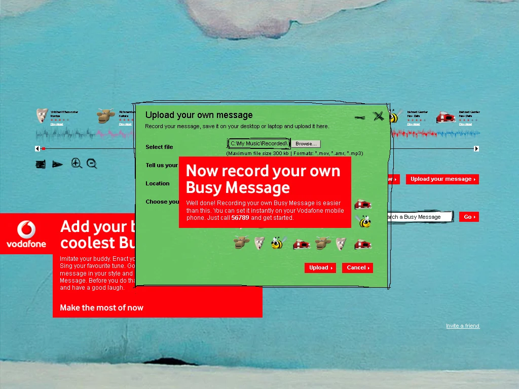 Upload instructions